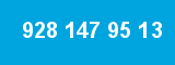 928 147 95 13 928 147 95 13